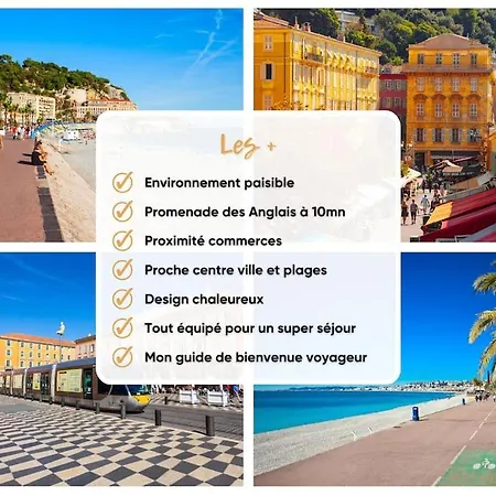 Loft Idealement Place Mer, Aeroport, Centre Apartman Nizza